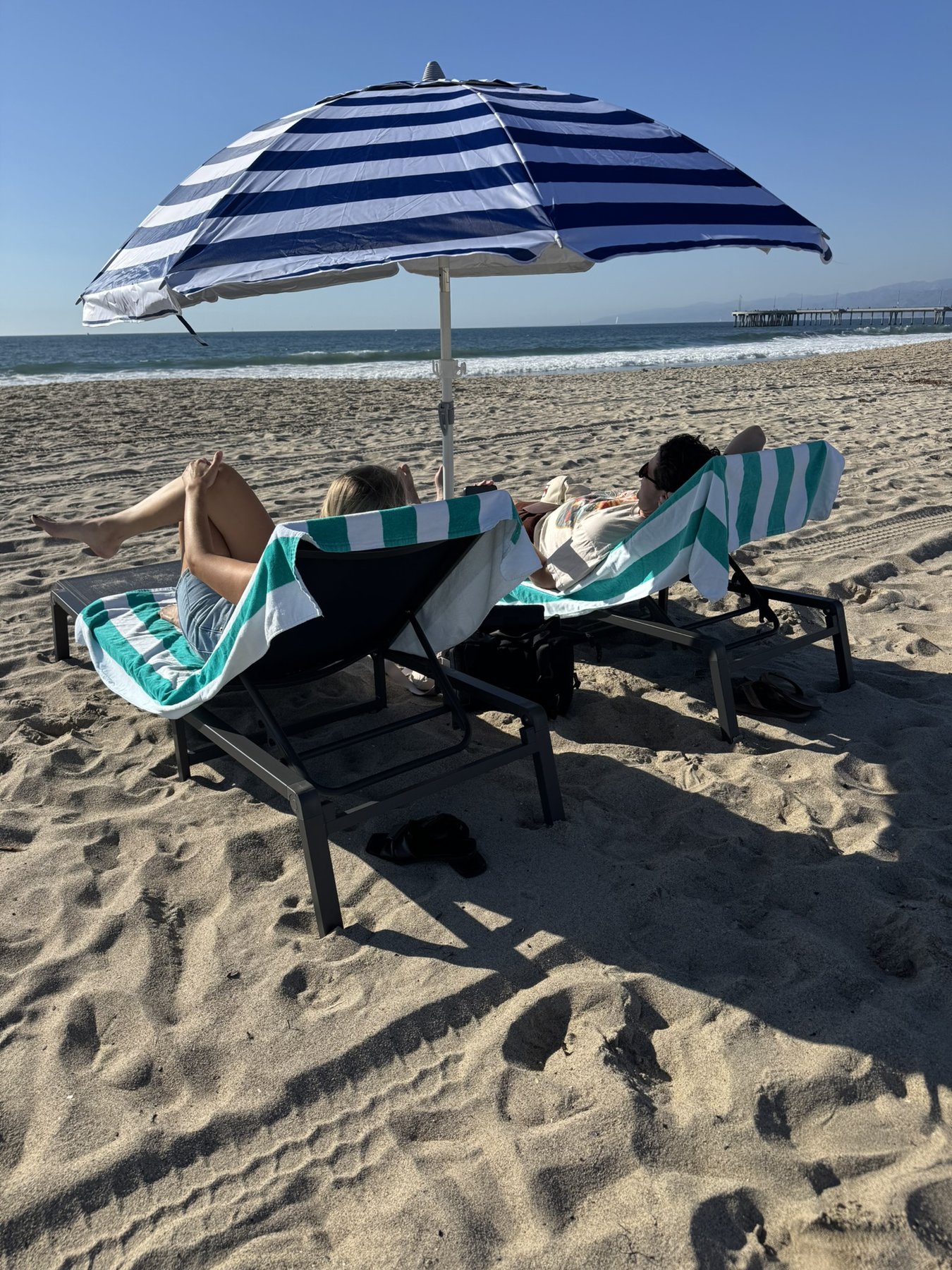 A Breezy setup on the beach